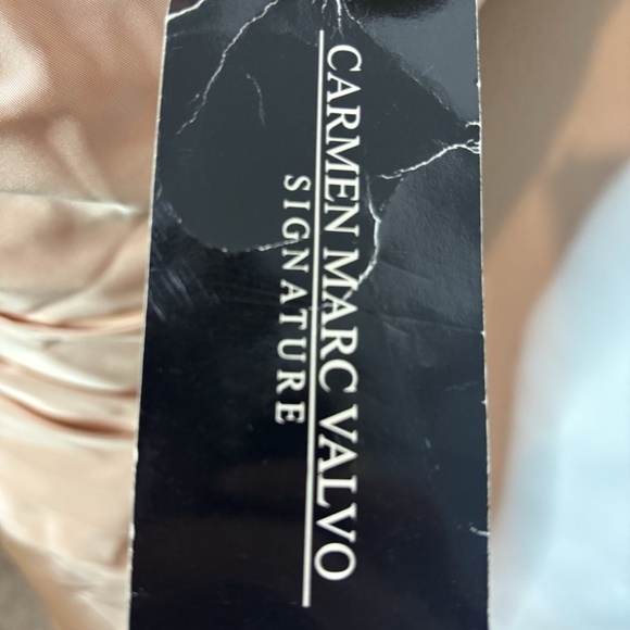 Carmen Marc Valvo Party Dress Evening Gown Mermaid Pink Women’s 8 - Picture 12 of 13